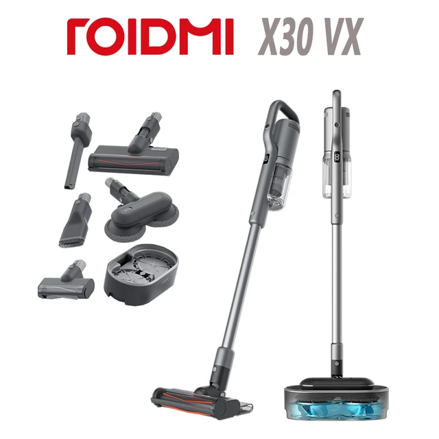 Xiaomi Roidmi X30 VX NEX VX Self-cleaning Cordless Vacuum and Wipe Cleaner  with Electric Double Swivel Mop Upgrade from X30 plus - AliExpress