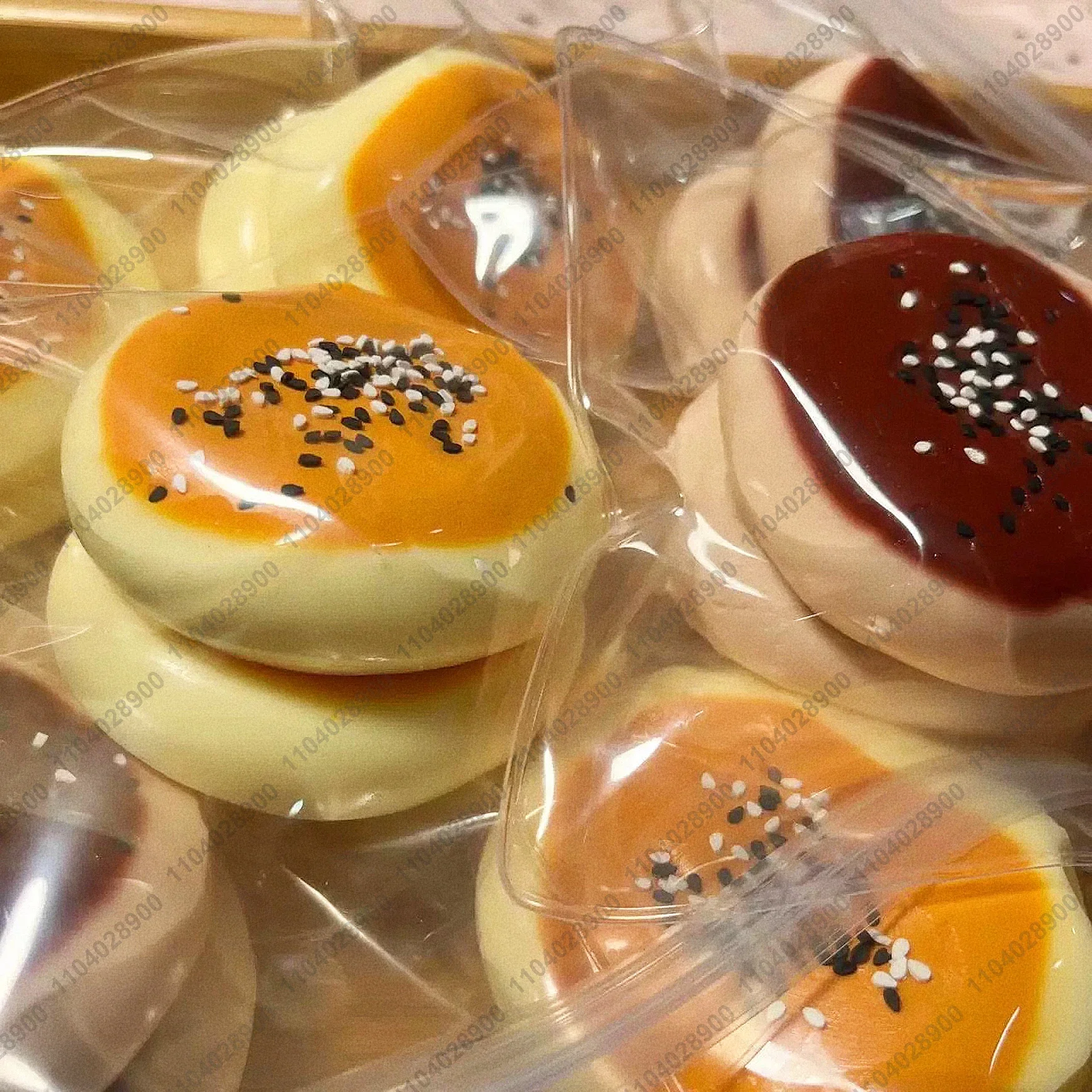 卵ペーストリー パンケーキ タバ スクイーズ シリコーン ダブル