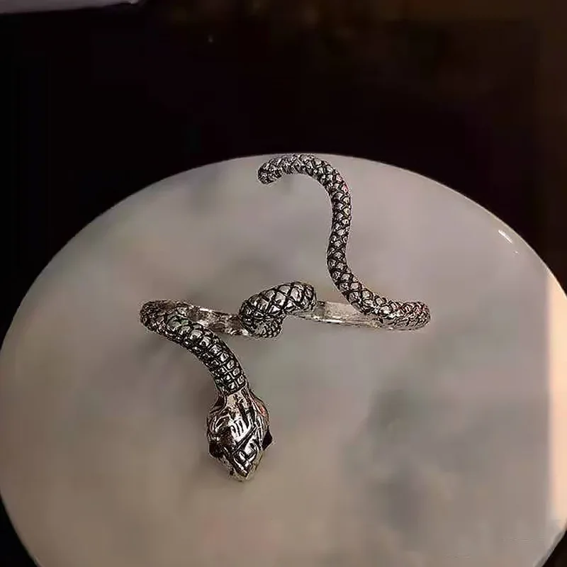 Schlangenförmiger Vintage Ring Ästhetischer Ring Y2k Schmuck ME02