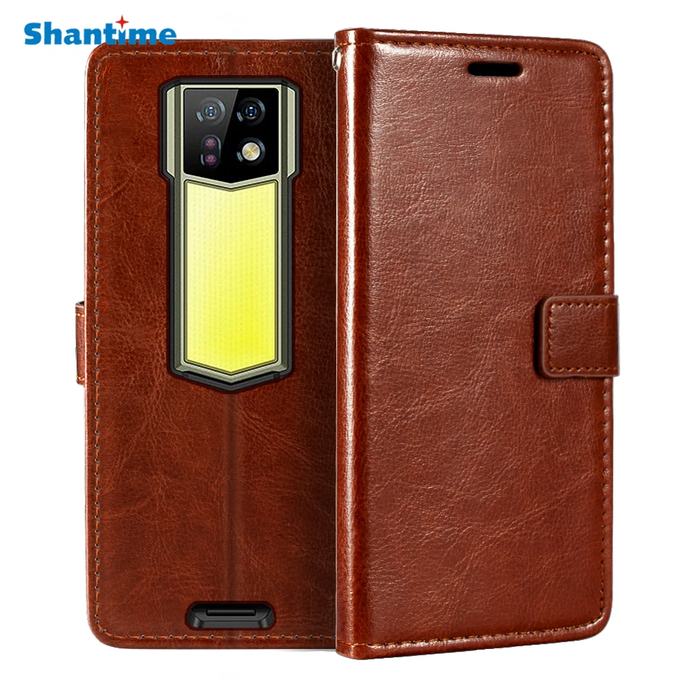 Custodia Flip in Tessuto Oxford e Pelle PU Compatibile con Ulefone Armor X13, Cover Protettiva con Chiusura Magnetica e Tasche per Carte (Rosso