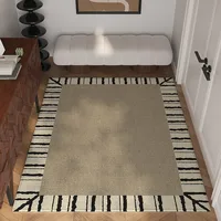 Entrance Door Mat Household Dustproof Floor Mats Loop Velvet Non-slip Carpet Large Area Rug Striped Style Home Decoration Rugs 1