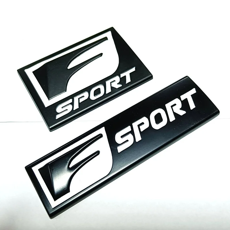 

3D Metal Black Logo F SPORT Emblem Car Fender Badge Decal for IS ISF GS RC RS RX RX300 RX350 ES IS250 ES350 LX570 CT200 Styling