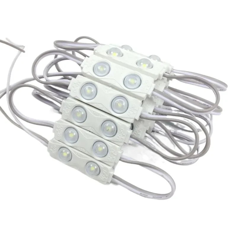 100pcs LED Module 2835 2LEDs Lens Super Bright IP65 Waterproof LED backlight modules Advertising Light box