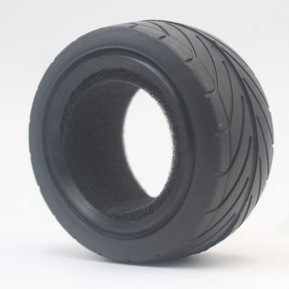 4 個 1/10 バギー タイヤ タイヤ (オンロード) インサート付き 1:10