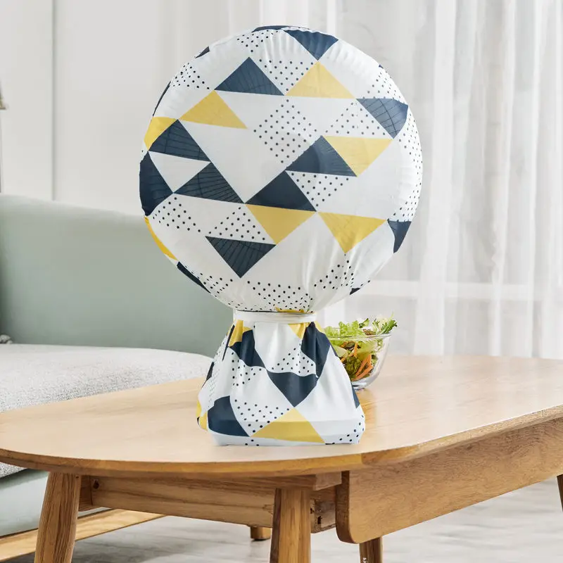 Household Electric Fan Covers Nordic Elasticity Round Table Dust-proof Cover Safety Storage Protection All-inclusive Cases