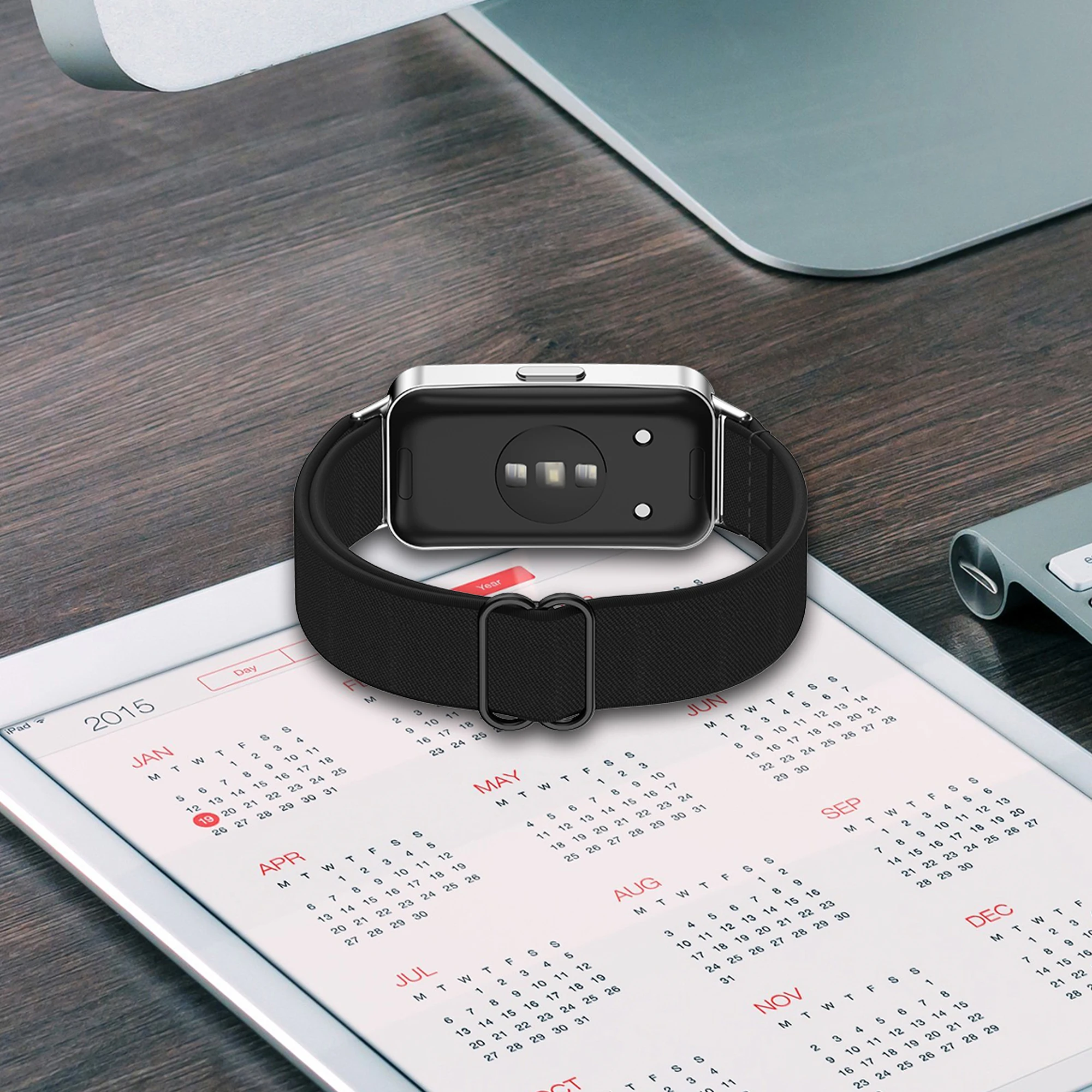 2 Cinturini In Silicone Per Huawei Band 7 – Traspiranti, 210mm, Facili Da Montare, Nero