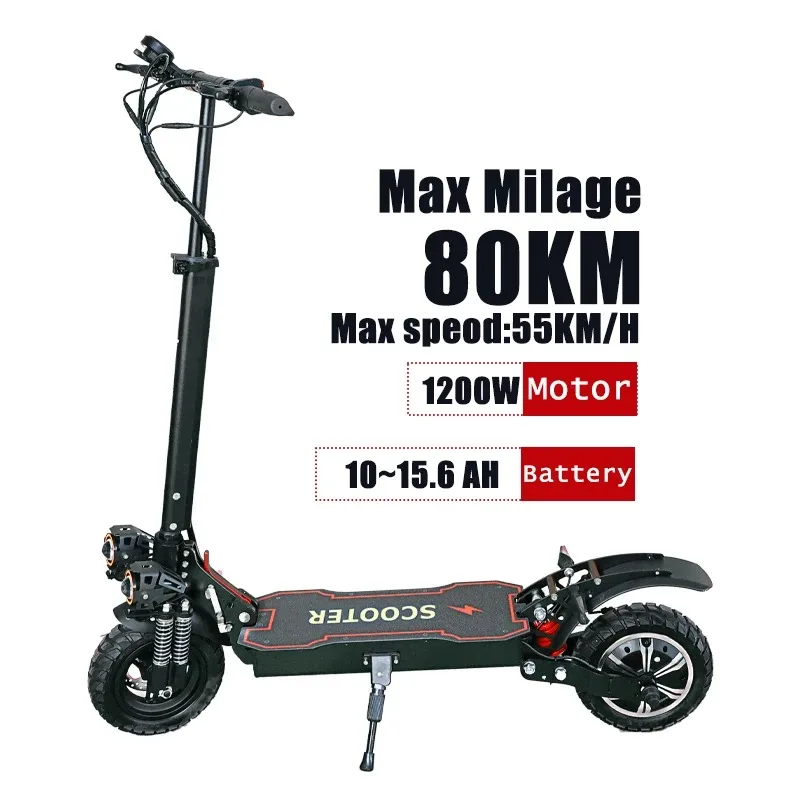 

60v 1200w E Scooters powerful adults 10inch Adult Electric Scooter