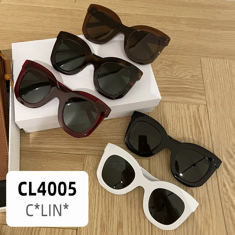 

CL4005 Sunglasses For Women Mens Black Eyewear Cat eye MGlasses Spy Fashion Oversized Luxury Designer Brand Jennie CeLinx