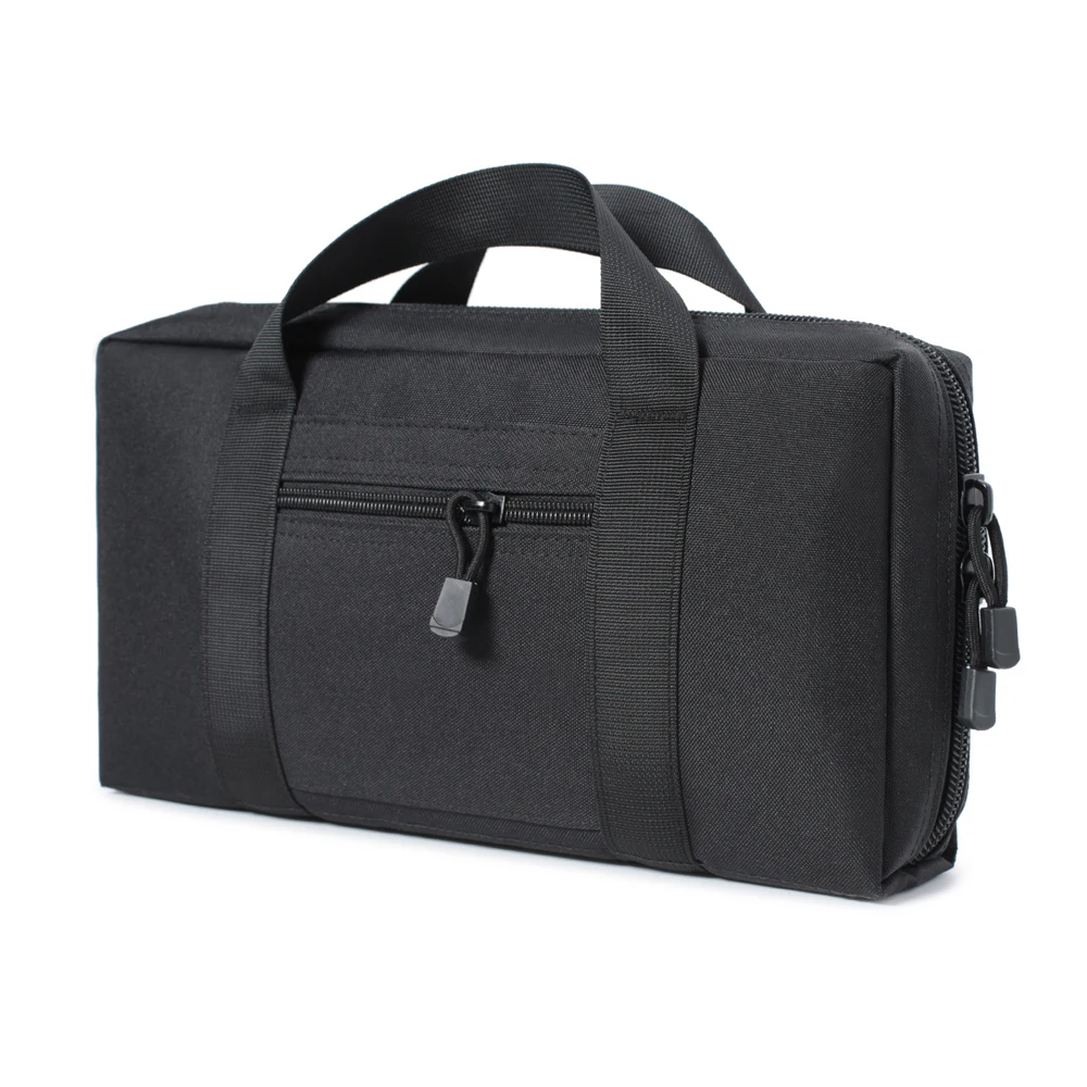Tactical Pistol Gun Bag Case Universal Concealed Handgun Storage Bag Magazine Pouch Hunting Accessories Sundries Storage Handbag 5