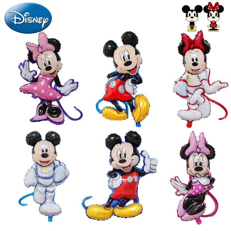 

Disney Mickey Mouse Balloons Cartoon Minnie Foil Balloon Baby Shower Birthday Party Decorations Kids Classic Toys Gift