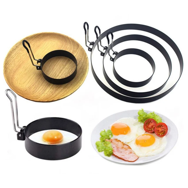 9/10/15/20cm Pancake Ring Mold Metal Fried Egg Shaper Non Stick Egg Cooking Ring Homemade Round Omelet Mold 5