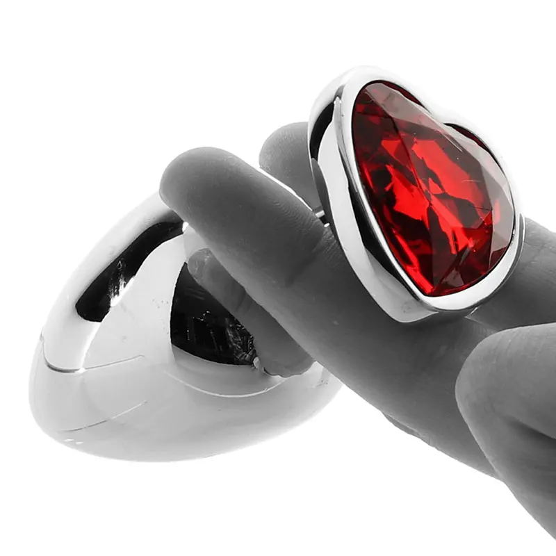 Anale Plug Seksspeeltjes Kristal Hart Glad Staal Annal Extreme Butt Buttplug voor Vrouw Prostaat Massager Stimulator Volwassene_voghion.com