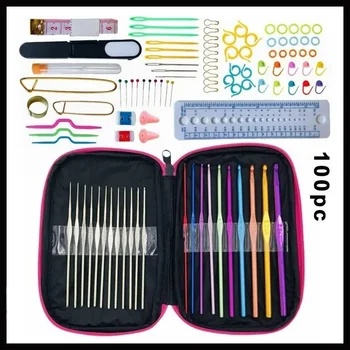 100pcs Aluminum Crochet Hooks 1
