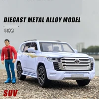 1:32 Toyota LAND CRUlSER LC300 High End Alloy Diecast SUV Off-Road Model Car Sound Light Pull Back Collect Birthday Gift Boy Gir 1