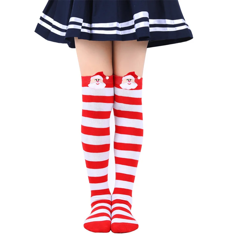 Jupsk Chaussettes De Noël Pour Enfants Chaussettes à Hauteur Du Genou