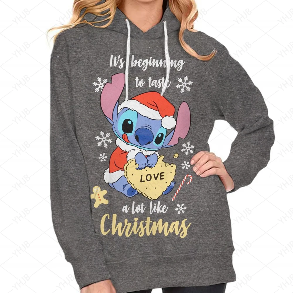 

Disney Stitch Print Hoodie Women Fashion Hoodie Women Sweats Oversized Hoodie High Quality Coats Hooded Sweats Pullovers