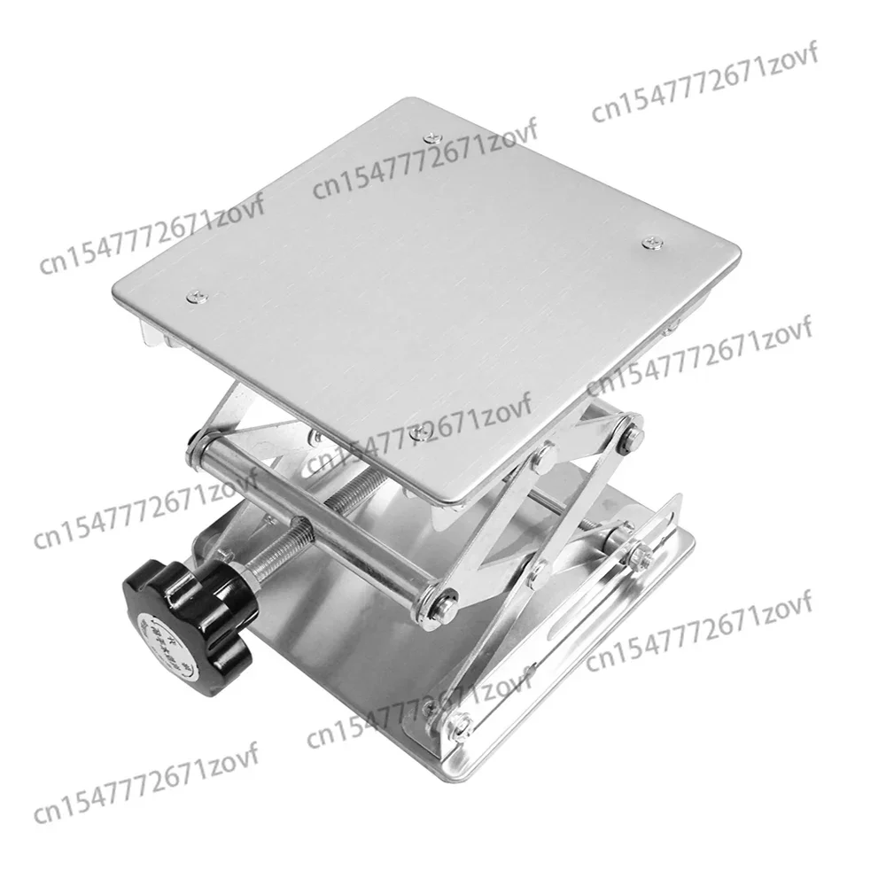 Manual Stainless Steel Lifting Table (150x150MM) – 45-150MM Adjustable Lifter for Lab & Woodworking Engraving