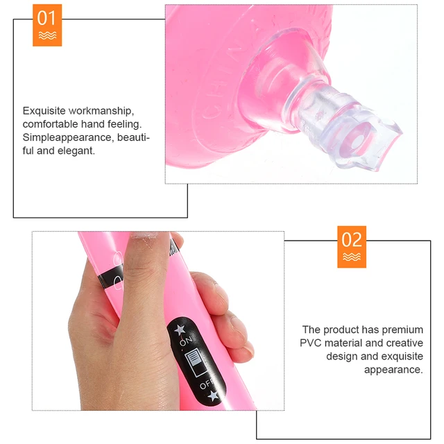 12pcs 25cm Inflatable Microphone Toys Blow Up Singing Birthday Disco Party Balloon Toys Kids Gift Random Color 2