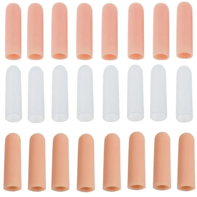 5Pcs Silicone Finger Protectors & Toe ubes, HeatResistantAnti-Slip SleevesforBakingCookingHamburgerPizza, KitchenToolAccessories