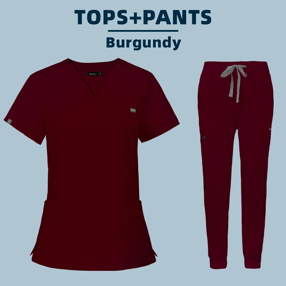 Venta al por mayor, uniforme médico para quirófano, conjunto de gomas de trabajo para Hospital, suministros médicos, traje de cirugía Dental para enfermera, ropa de trabajo