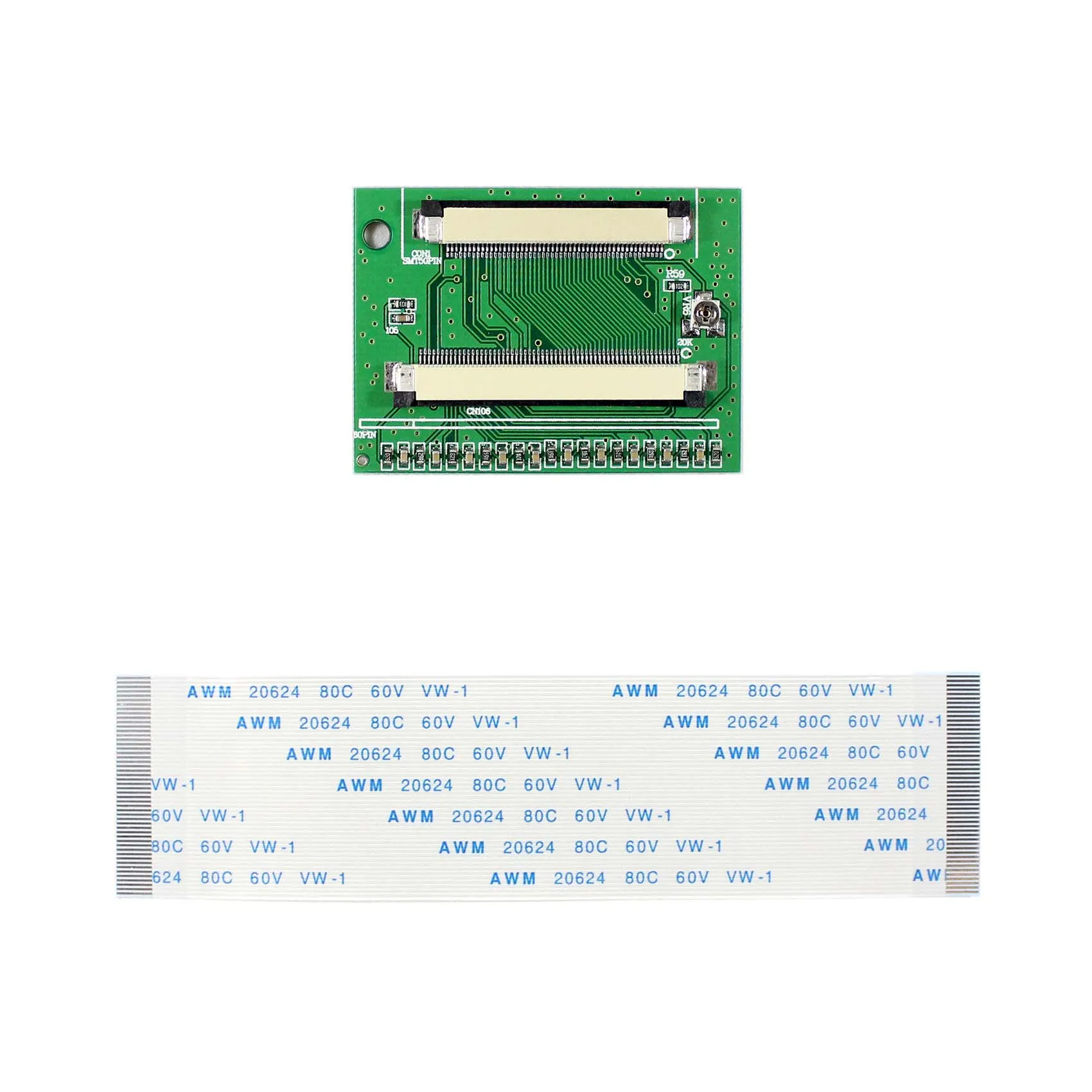 HSD070IDW-A HSD080IDW1-A 상단 접촉용 Tcon 보드, 50 핀-60 핀