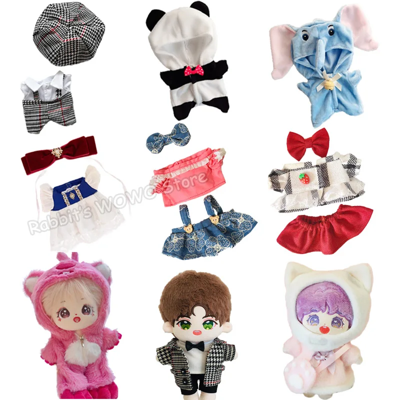 20cm Cotton Doll's Clothes Outfit Accessories for Korea Kpop EXO Idol Dolls Pajama Panda Suit Clothing Fans Gift Collection doll accessories doll clothes doll clothes accessories plush doll accessories