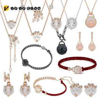 2025 New Fashion Dragon Claw Exquisite Pendant Necklace Earring Bracelet Original Stainless Steel Lock Chain Women's Jewelry Set 1