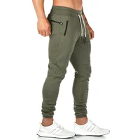 Men's Lightweight Gym Jogger Pants Breathable Hiking Jogging Runing Stretch Exercise Workout Sweatpants with Zipper Pocket Pants 1