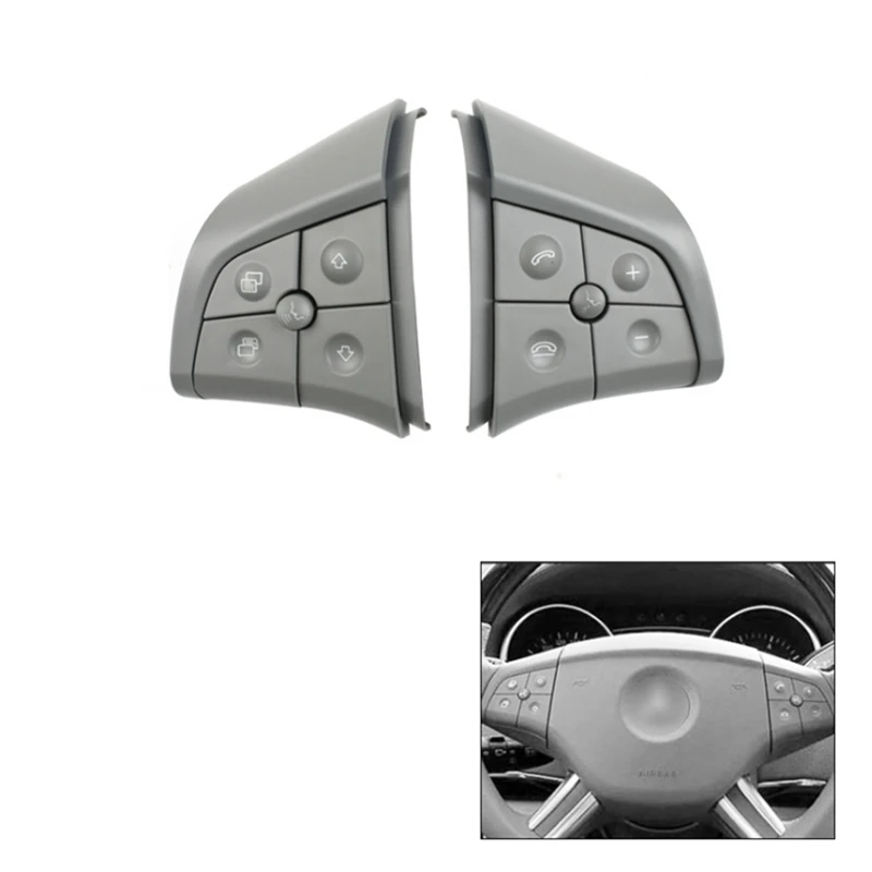 

2 шт., автомобильные многофункциональные кнопки на руль Mercedes Benz ML GL R B-Class W164 W251 W245