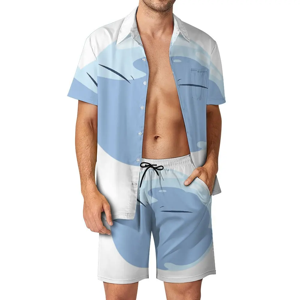 

2 Pieces Suit Rimuru Slime Essential for Sale B High Quality Men's Beach Suit Creative Leisure Eur Size