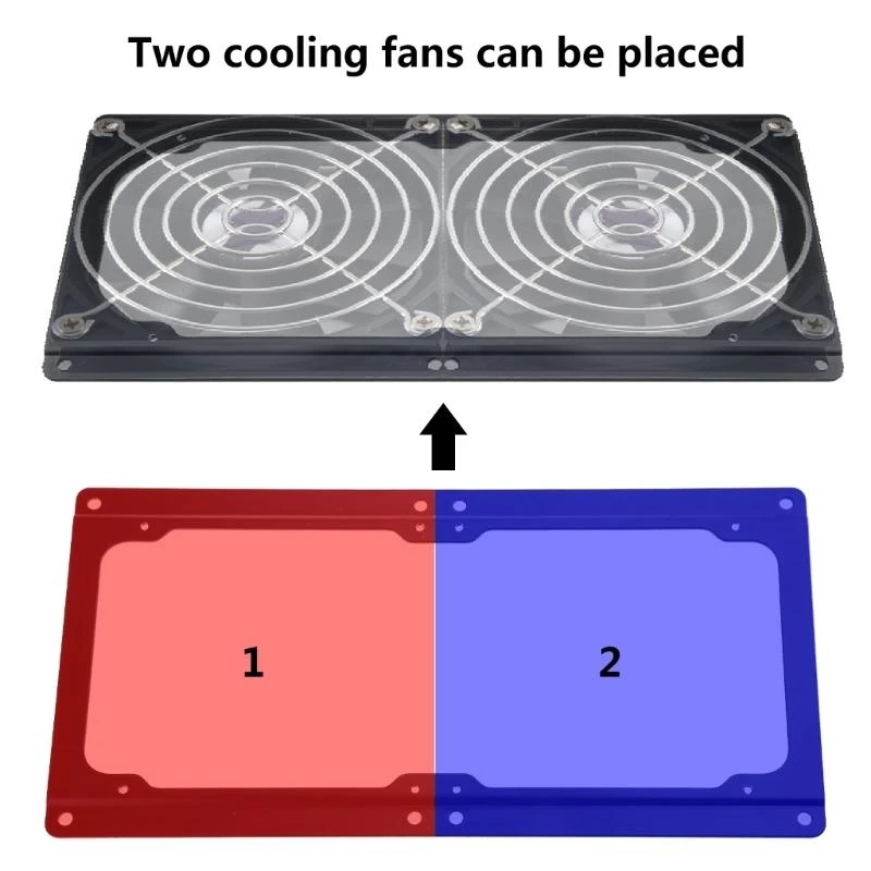Chassis Cooling Fan Conversion Adapter Bracket Holder for Computer Case Heatsink 120 to 140 240 to 280 360 420 cooling fan