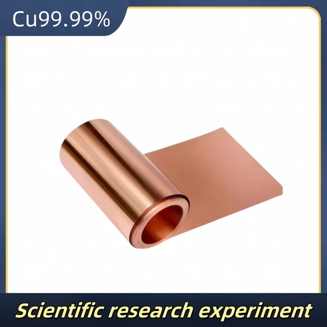 แผ่นทองแดงบางพิเศษ 4.5μm 6μm 8μm สำหรับการทดลองทางวิทยาศาสตร์ การอิเล็กโทรไลซิส แผ่นทองแดงบริสุทธิ์ Cu99 สำหรับการใช้งานทางการศึกษา 1
