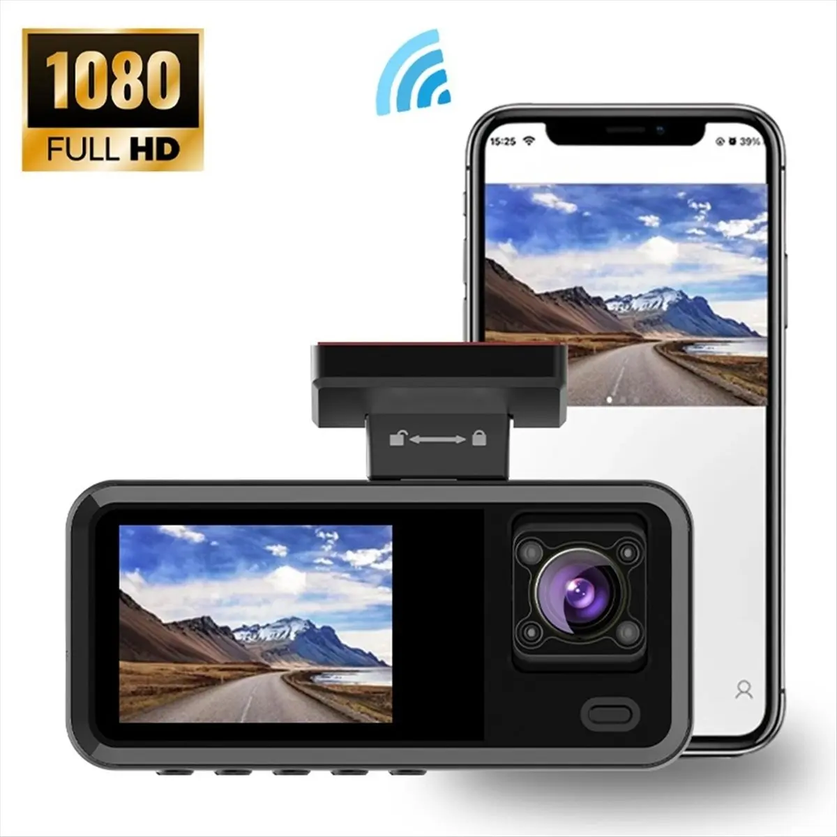 T28C 3채널 차량용 블랙박스 카메라 WIFI 1080P 비디오 레코더 후방 카메라 차량용 DVR 자동차 액세서리
