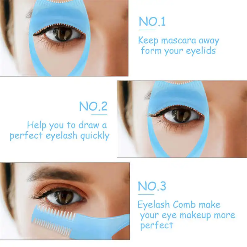 Makeup Tools 3 Colors Mascara Shield Applicator Guard Card Eyelash Guide Eyelashes Tools Eye Makeup Stencils For Beauty Cosmetic Makeup Tools