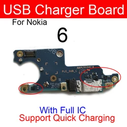 Universal USB Charging Dock Port Board with Microphone Parts - Enhanced Connectivity Solution (For Nokia 6 - Full IC)