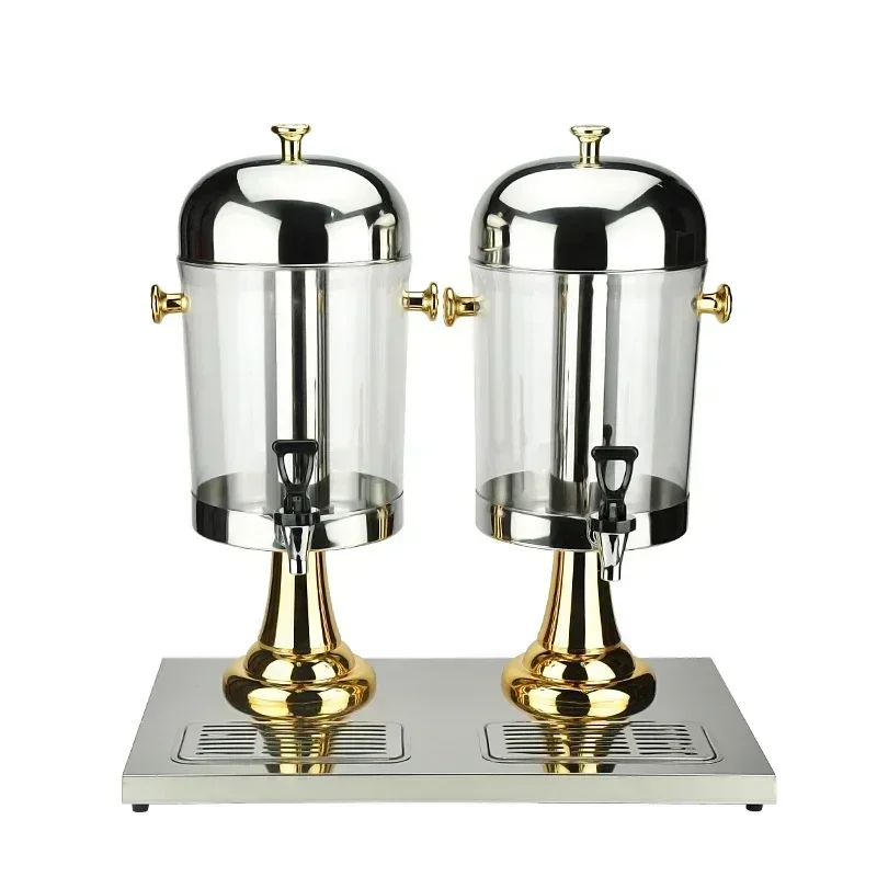 Hotel & Commercial Stainless Steel Juice Kettle-Beverage Dispenser: Triple-Head Options for Western Style Drinks
