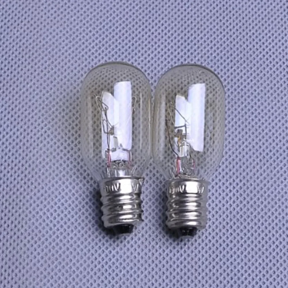 12개 냉장고 전구 15W E12 베이스 120V 깜박임 없는 전자레인지용 전구