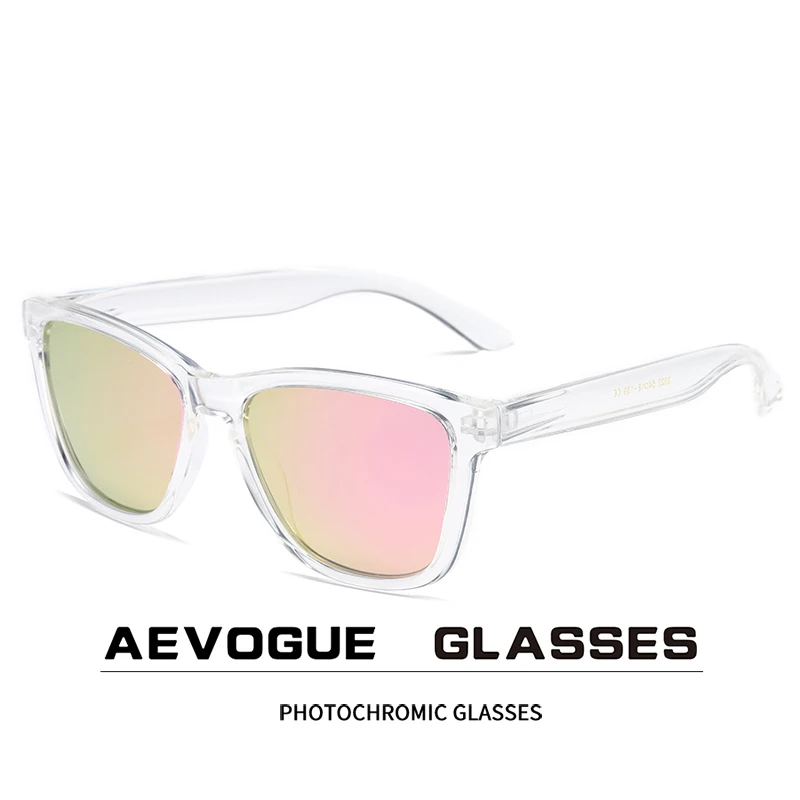 AEVOGUE New Women Fashion Polarized Sunglasses Transparent Square Retro Outdoor Sun Glasses Vintage Oculos Unisex UV400 AE1371