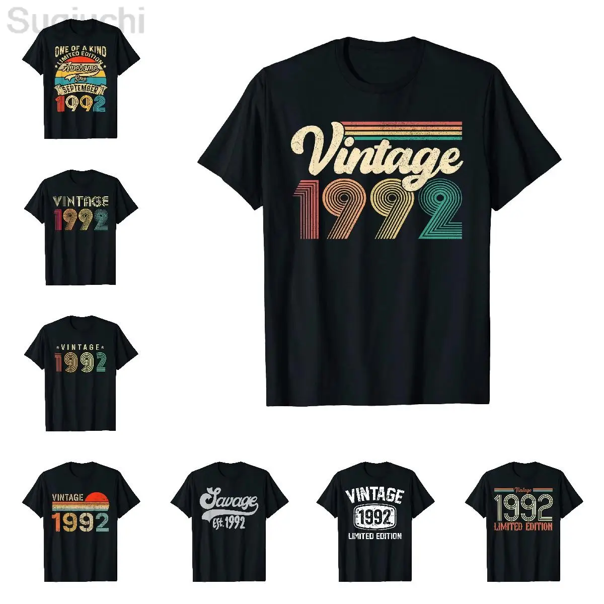 

30 Year Old Gifts Born In 1992 Vintage 30th Birthday Retro 80s Gift T-Shirt 100% Cotton T shirts Men Women Unisex Tops Tees
