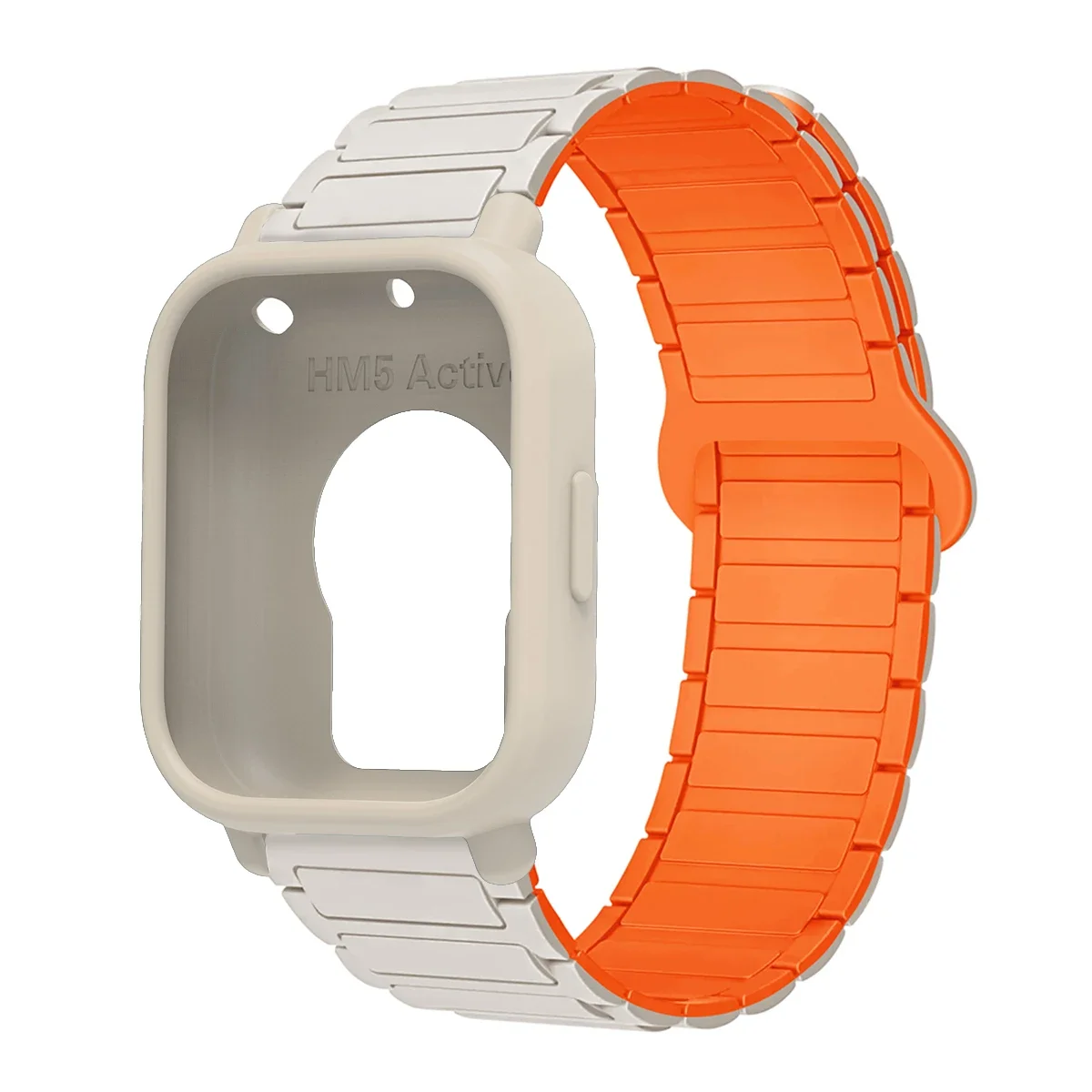 Enhanced Protective Case with Silicone Strap and Magnetic Sports Bands - Full Cover Screen TPU Soft Shell