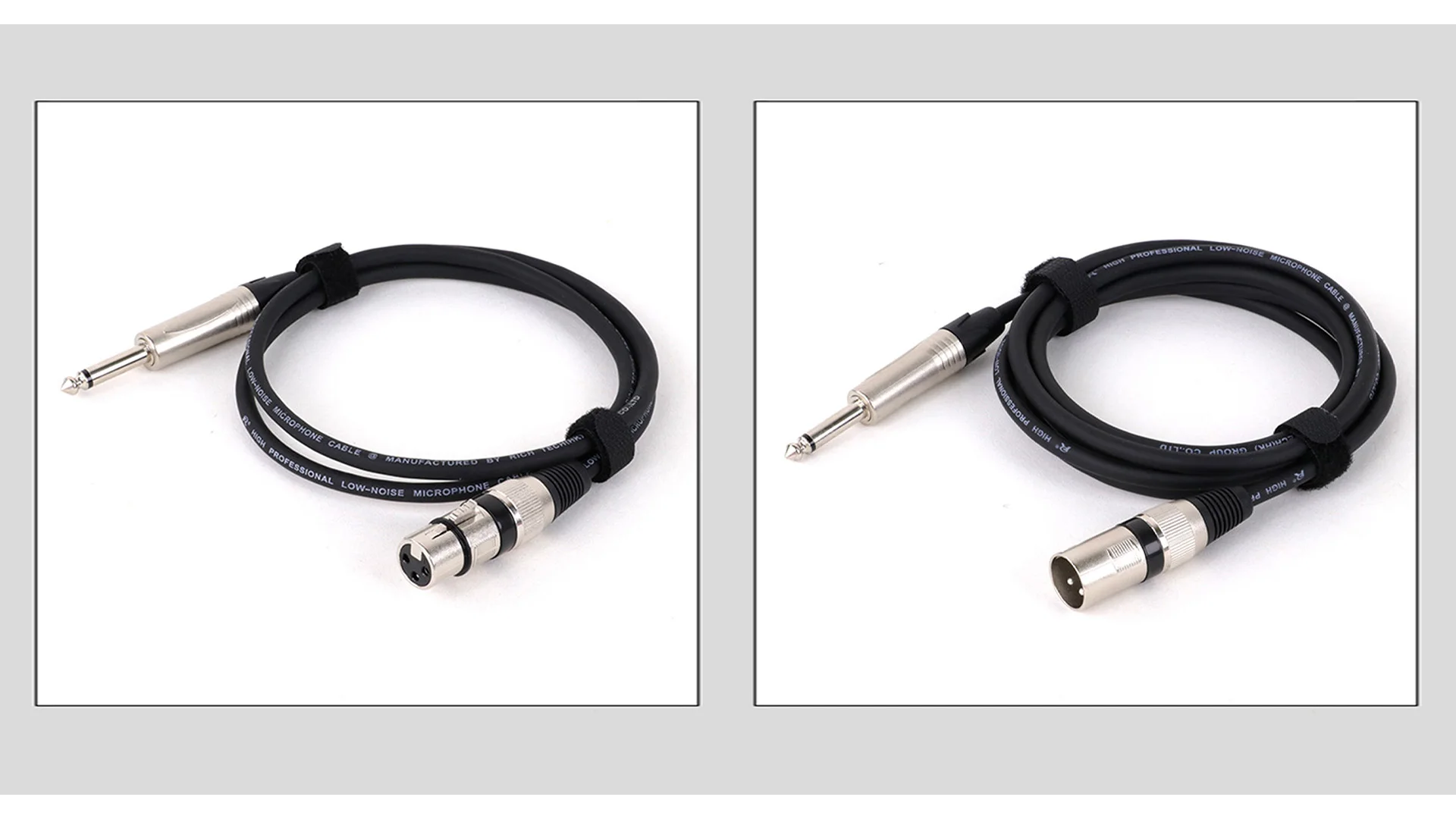 1 Stück mehrfarbige 3-polige XLR-Audio-Flecht dose für männliche Gitarren mikrofon mischer mit 6,35mm Mono-T-Stecker für 0,3 M-15M – Detail 5