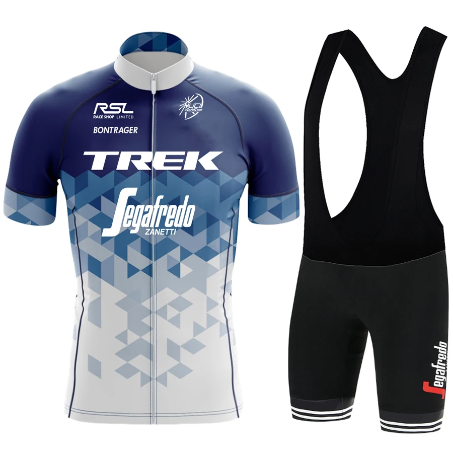 Men's Cycling Suit TREK Costume Bike Mtb Set Male Clothing Man Laser Cut Jerseys Shirt Pants Jersey Sets to Dress Tricuta Bib 6