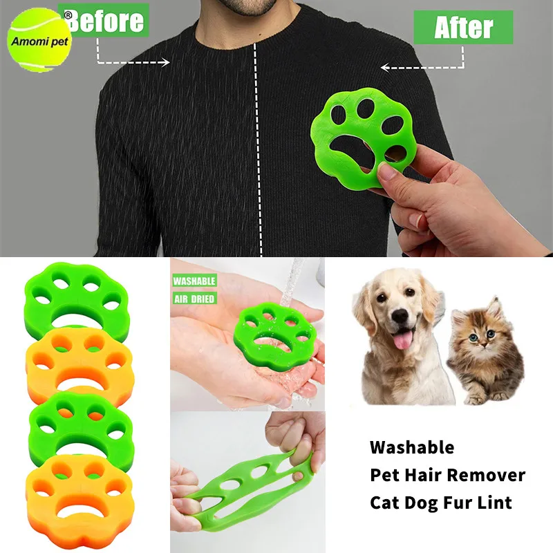 Cat Hair Fluff Remover Clothes Hair Cleaning Tool Reusable Animal Fur Catching Collector Silicone Remover Cleaner Tool,pet hair remover,clothes lint remover,pet hair remover brush
