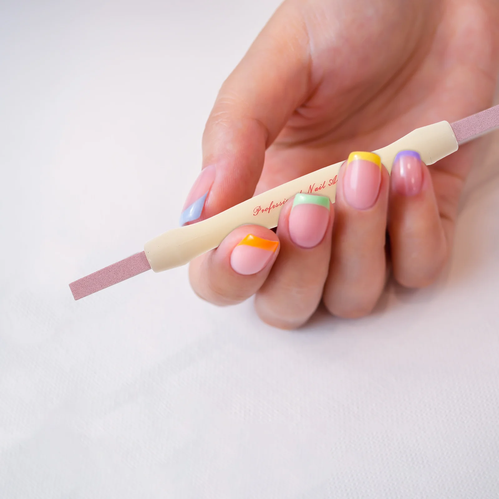 

2 PCS Nail File Care Tool Polished Pen Files Double Head Dead Skin Remove Trimmer