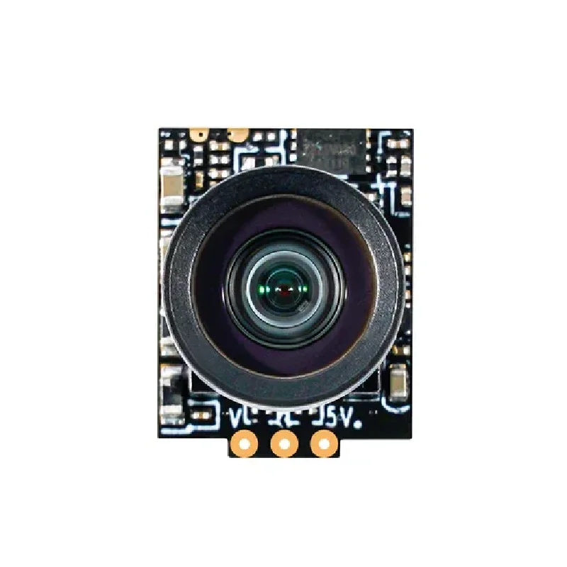 Angle de la BETAFPV C03 Micro Caméra FPV 1.52g révélant la lentille 2.1mm et les connecteurs