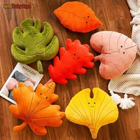 Sofa Cushion Maple Leaf Pillow Tree Leaf Toy Children's Company Sleeper Soothing Pillow 1