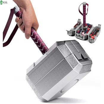 Cassetta degli attrezzi per martello Thor, set di strumenti combinati hardware multifunzionali per uso domestico, riparatore di veicoli speciali per elettricisti