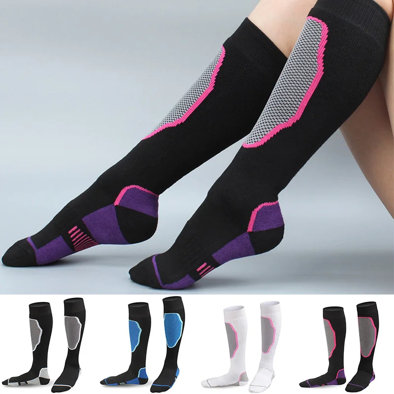 

1 Pair Fashion Thermal Socks Men Women Winter Long Warm Compression Socks For Ski Hiking Snowboarding Climbing Sports Socks