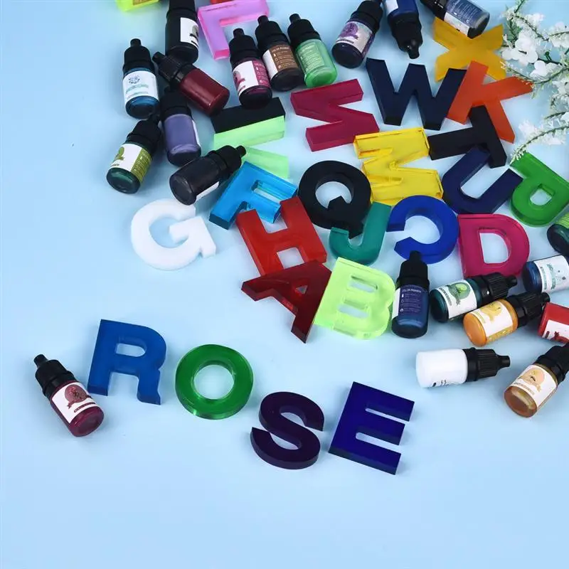 Description Picture 6 of item5ml 24Colors Epoxy Resin Pigment Concentrated Oily Non-Toxic UV Epoxy Resin Candle Color Dye Liquid Jewelry Making Accessories