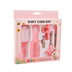 Deluxe Baby Grooming & Healthcare Essentials Set - 6-Piece Kit (Pink)